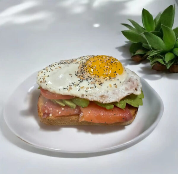 Loaded Avocado Toast with Lox. (Egg Optional)