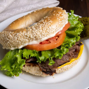Roast Beef Sandwich on the Grill